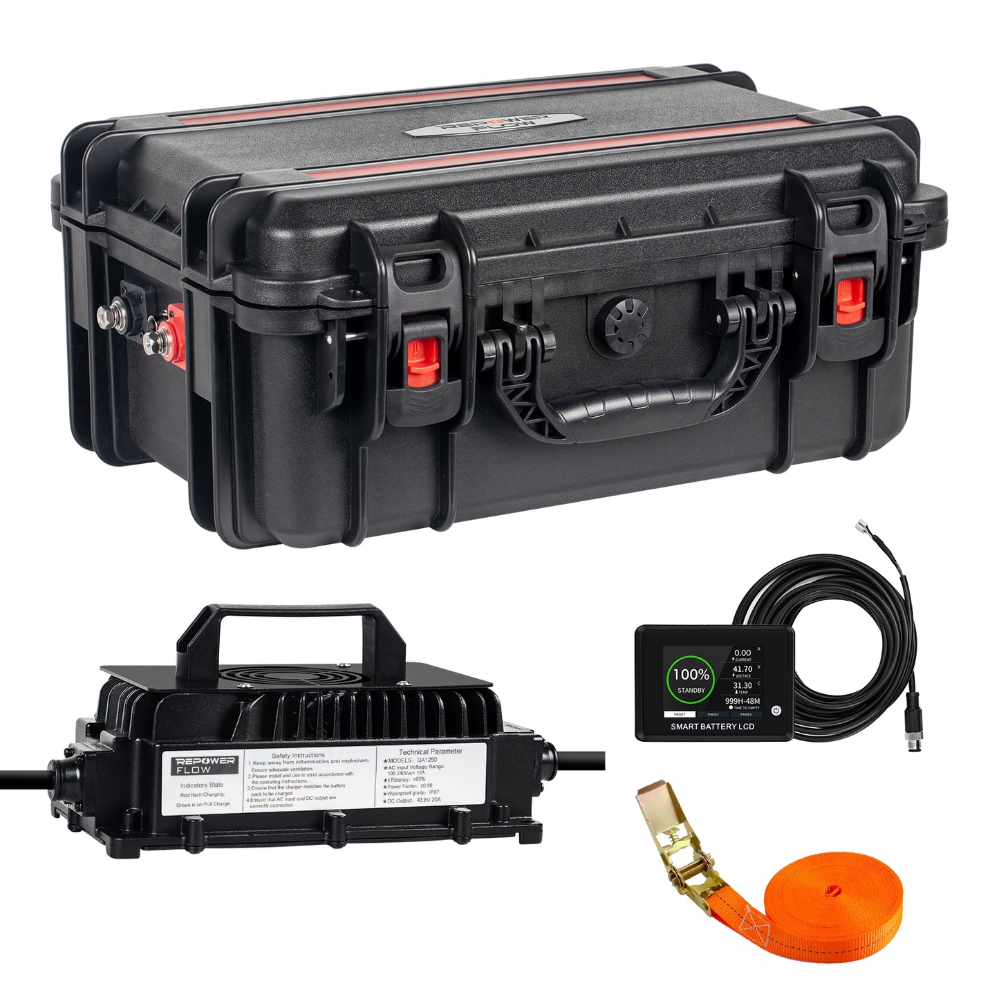 Repower Flow 36V 105Ah Bluetooth Lithium Battery