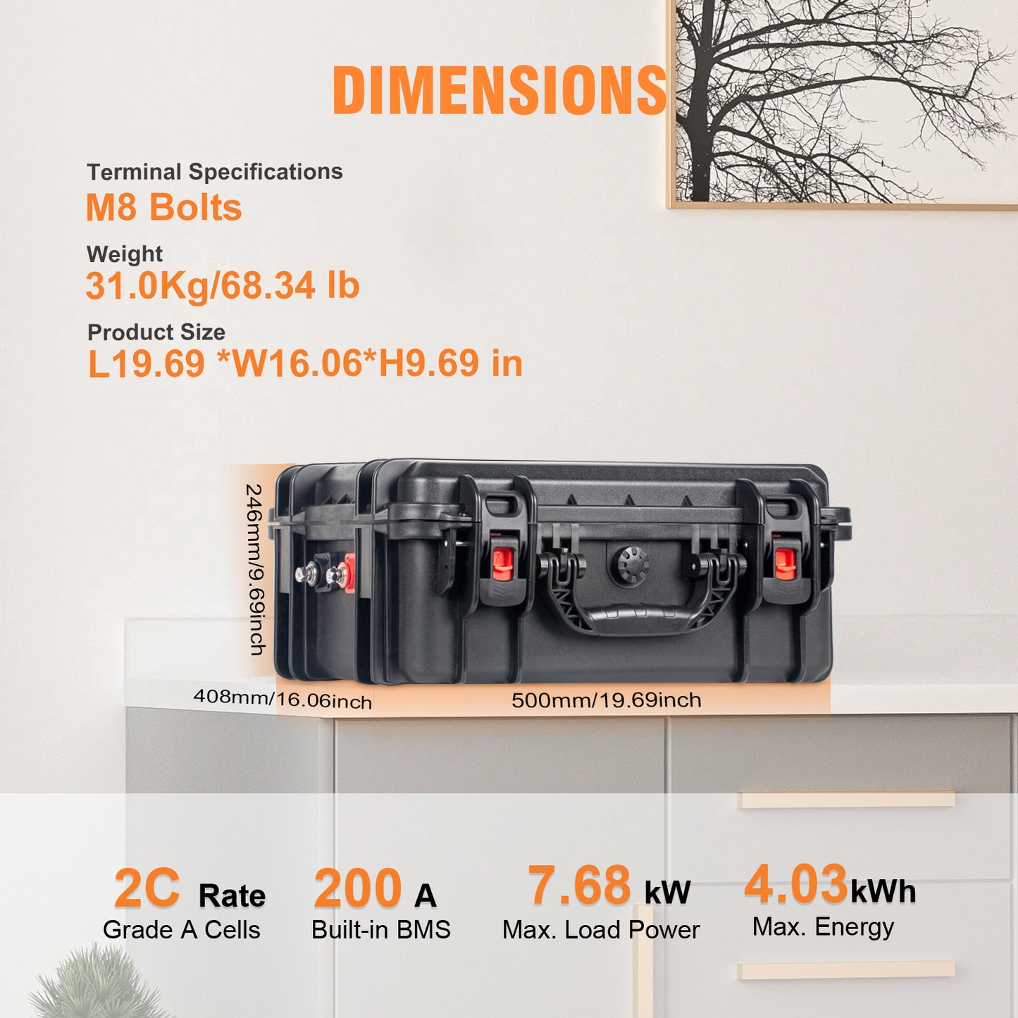 Repower Flow 36V 105Ah Bluetooth Lithium Battery
