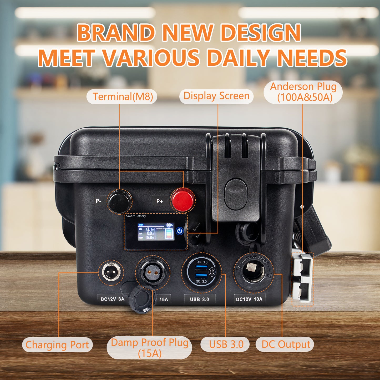 Repower Flow 12V 100Ah Bluetooth Lithium Battery