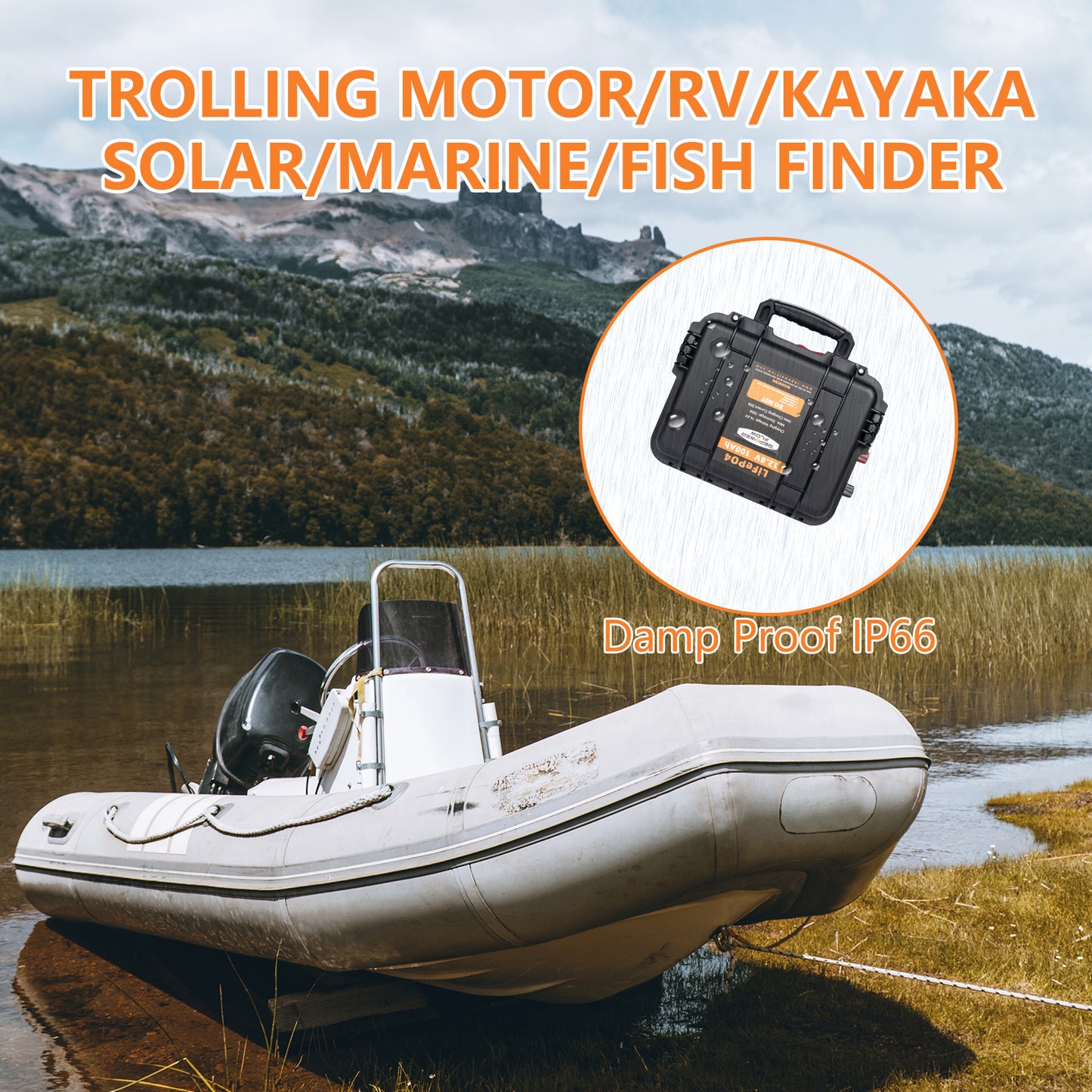 Repower Flow 12V 100Ah Bluetooth Lithium Battery