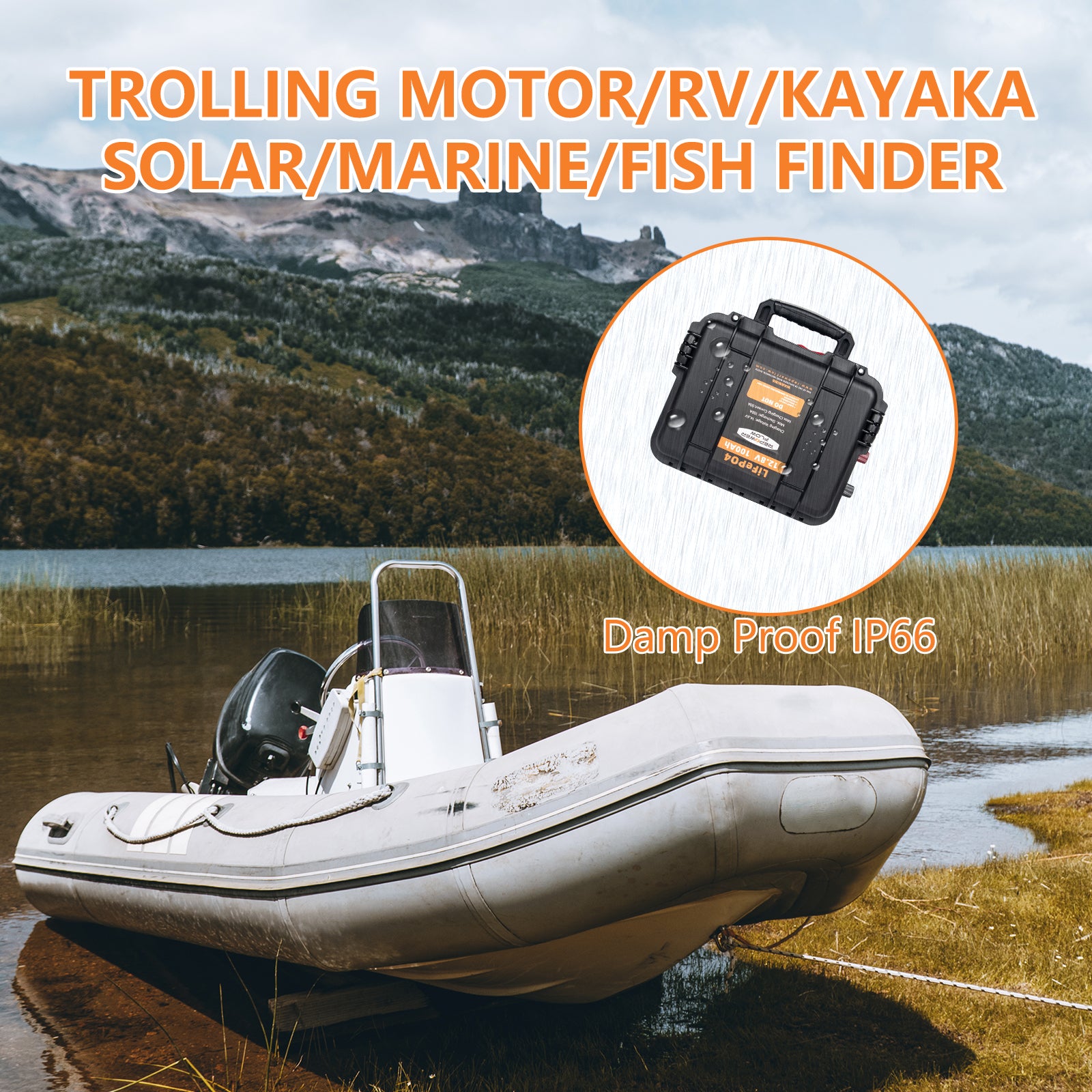 Repower Flow 12V 100Ah Bluetooth Lithium Battery