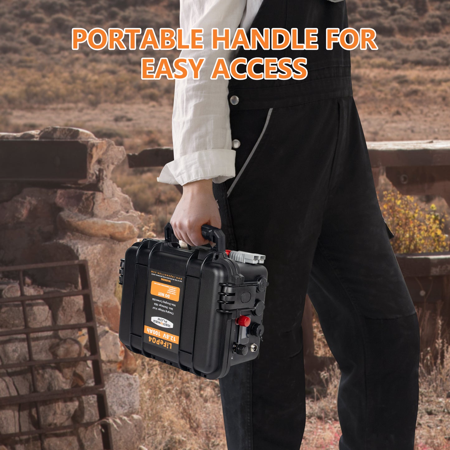 Repower Flow 12V 100Ah Bluetooth Lithium Battery