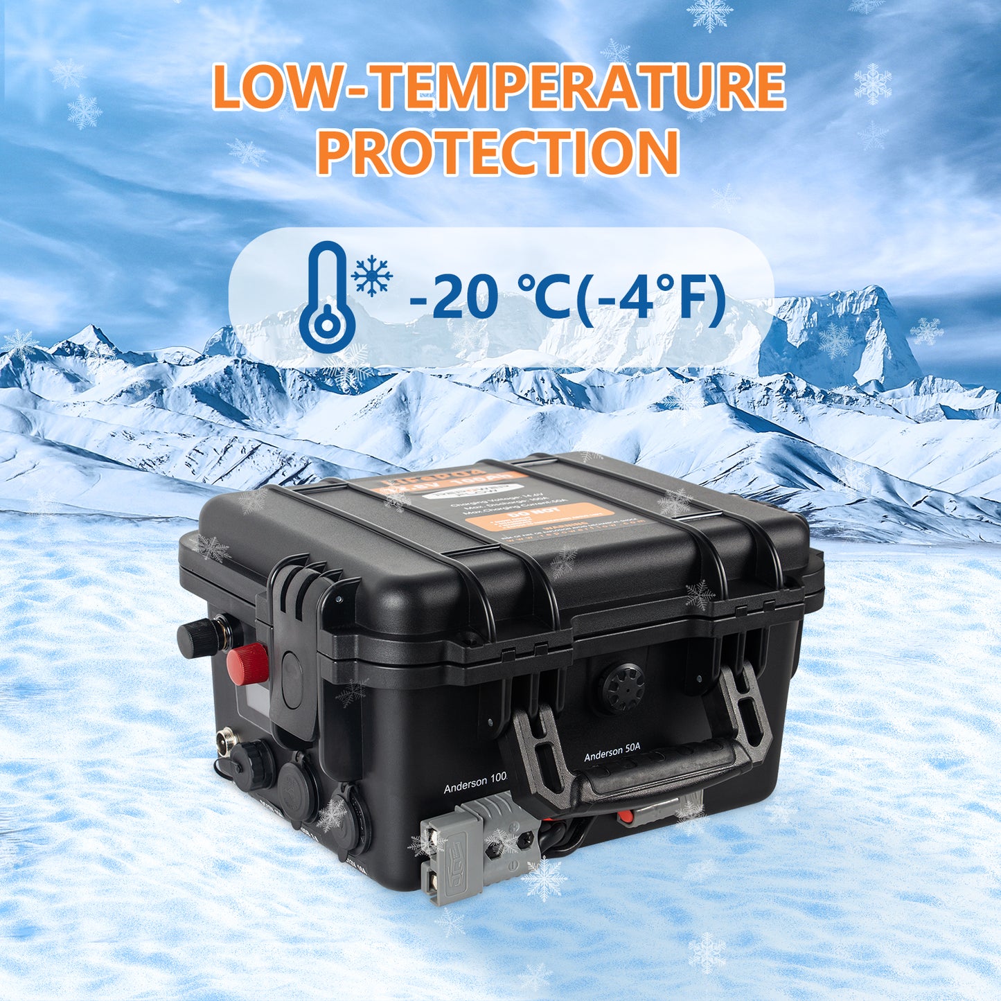 Repower Flow 12V 100Ah Bluetooth Lithium Battery