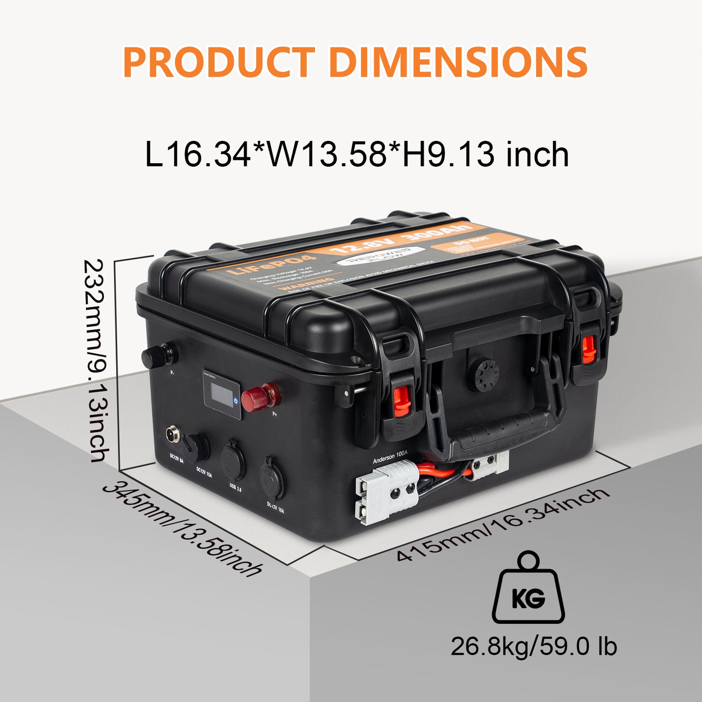 Repower Flow 12V 300Ah Bluetooth Lithium Battery