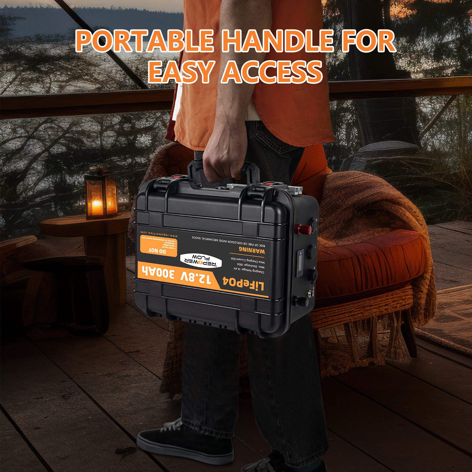 Repower Flow 12V 300Ah Bluetooth Lithium Battery