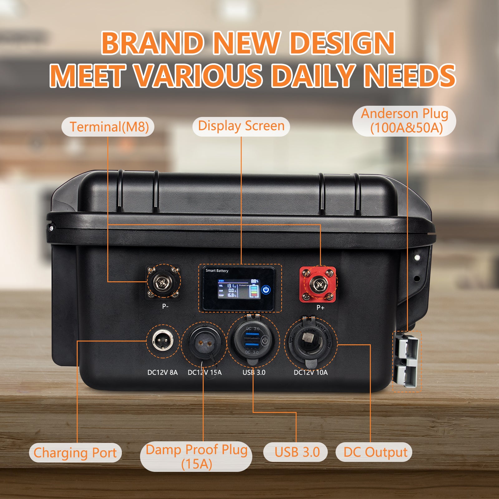Repower Flow 12V 200Ah Bluetooth Lithium Battery