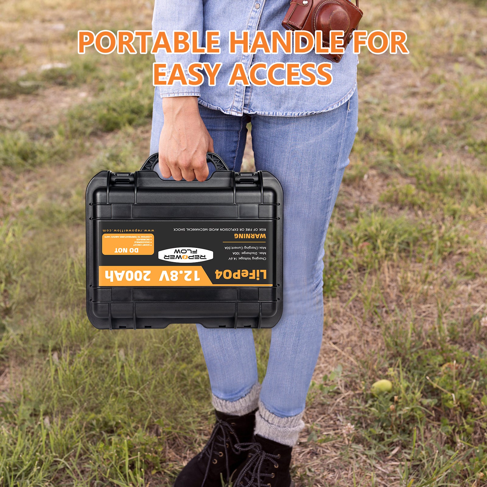 Repower Flow 12V 200Ah Bluetooth Lithium Battery