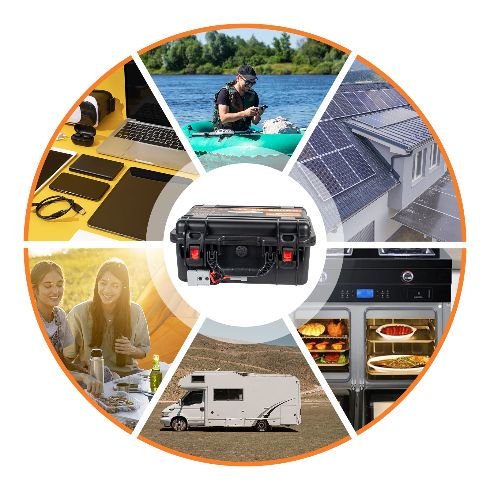 Repower Flow 12V 200Ah Bluetooth Lithium Battery