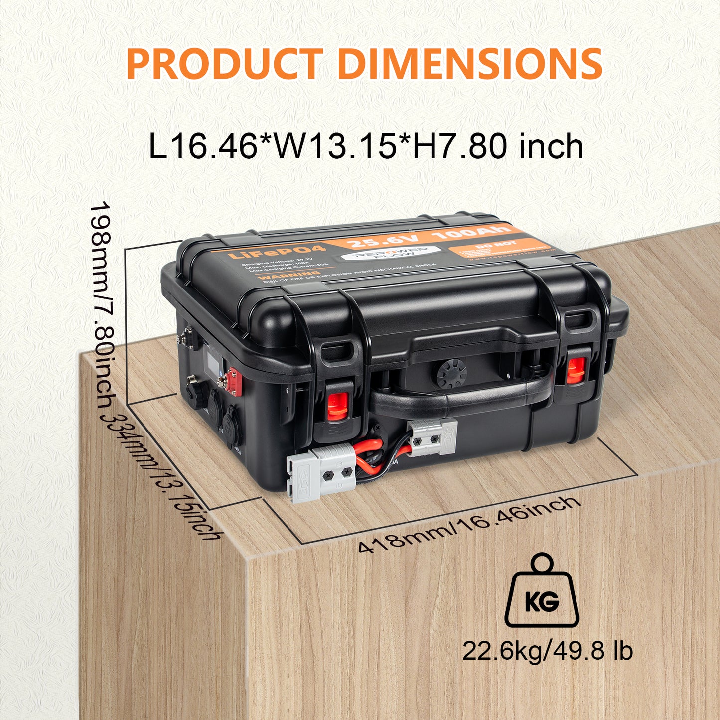 Repower Flow 24V 100Ah Bluetooth Lithium Battery