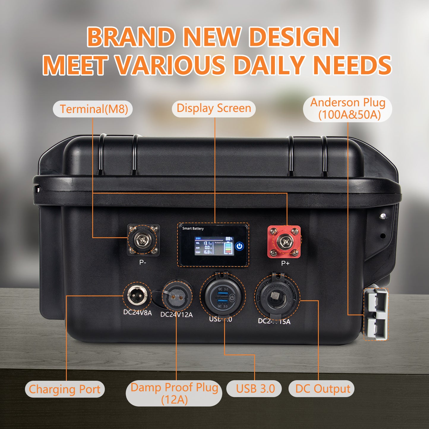 Repower Flow 24V 100Ah Bluetooth Lithium Battery