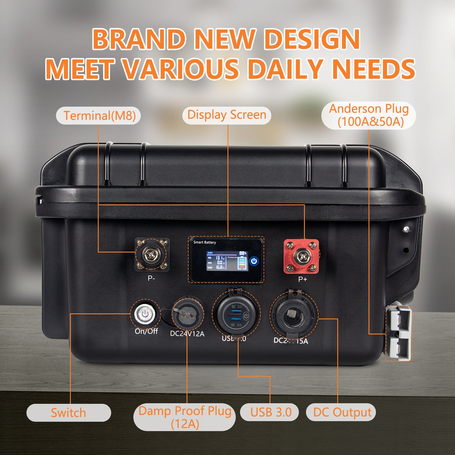 Repower Flow 24V 100Ah Bluetooth Lithium Battery