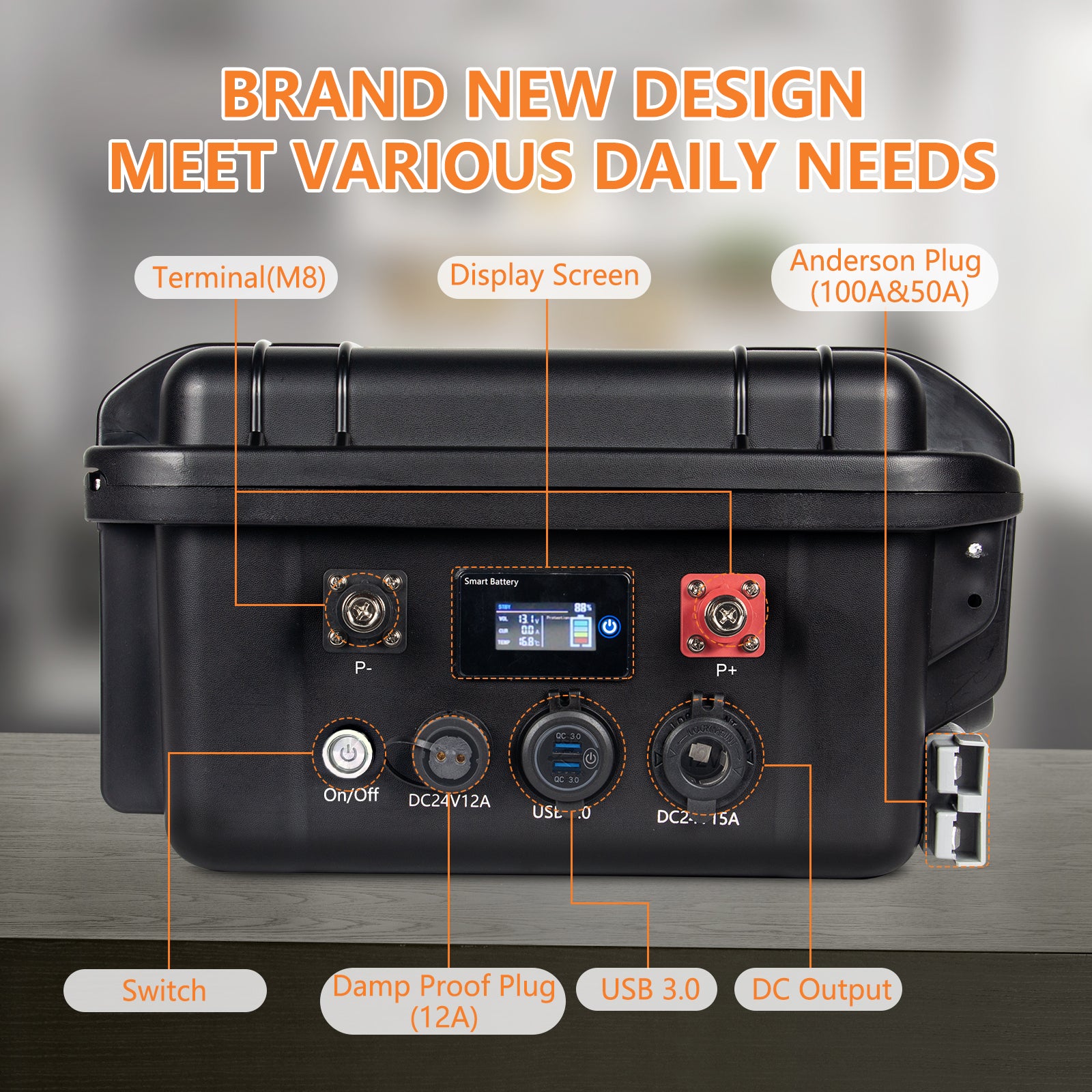 Repower Flow 24V 100Ah Bluetooth Lithium Battery