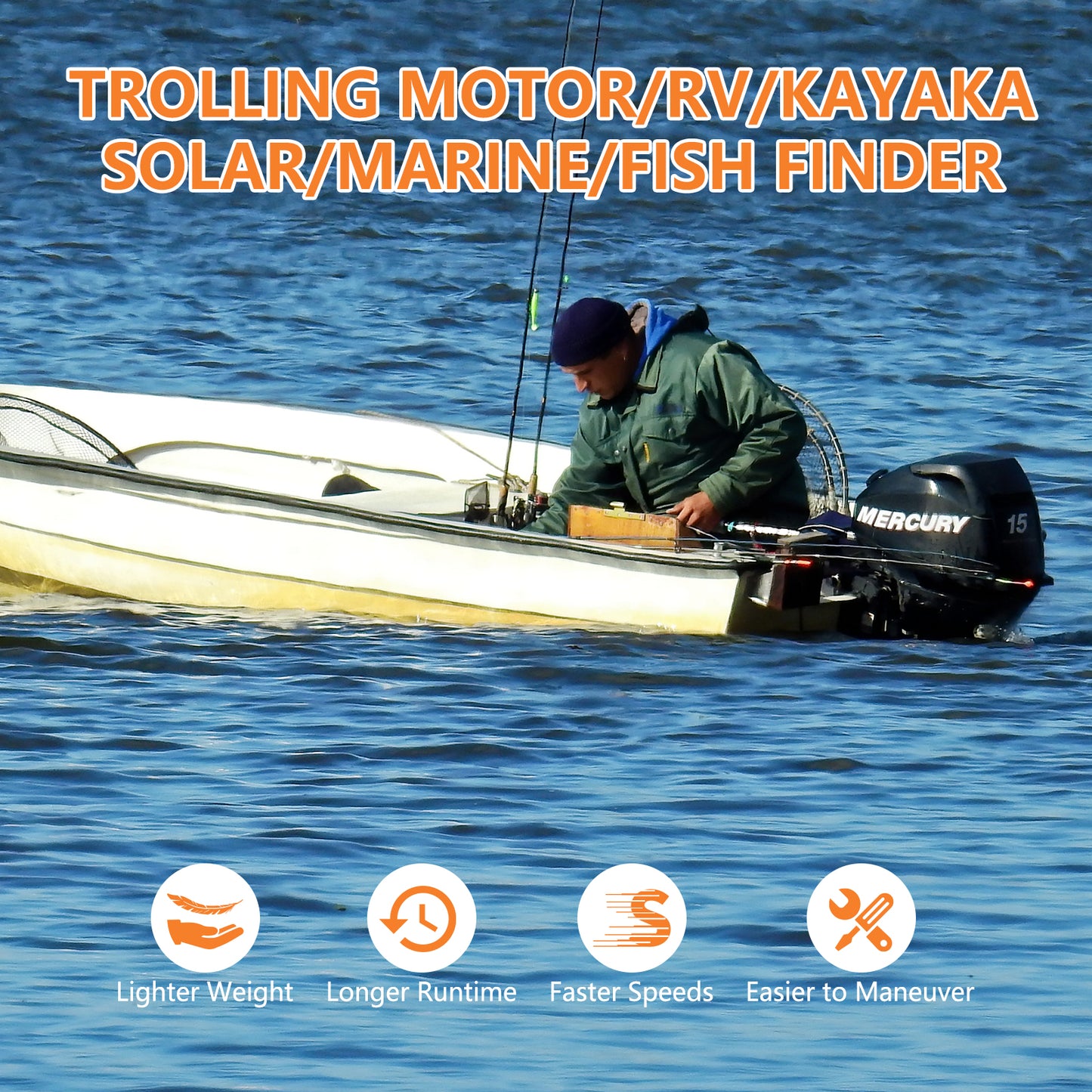 Repower Flow 24V 100Ah Bluetooth Lithium Battery