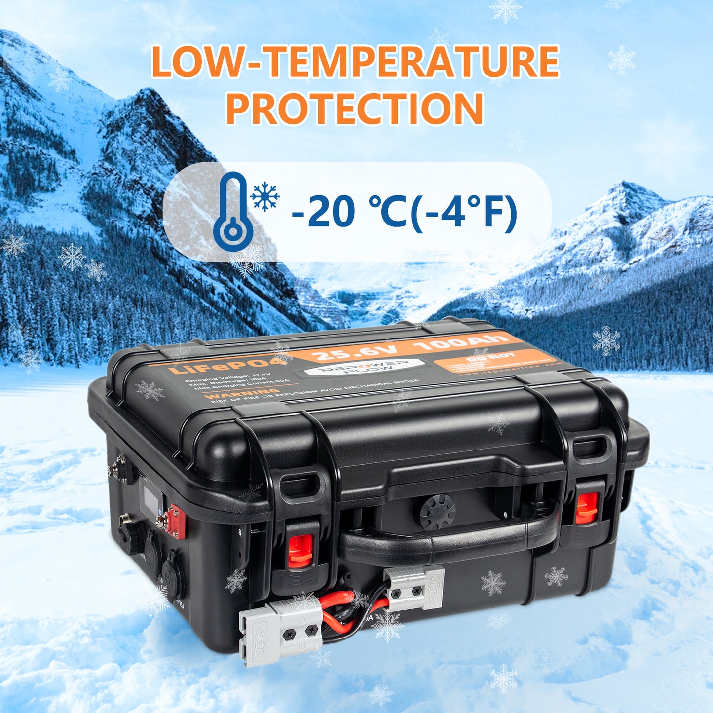 Repower Flow 24V 100Ah Bluetooth Lithium Battery