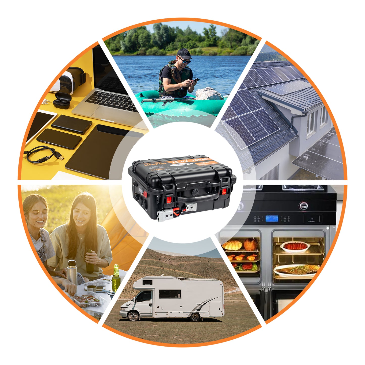 Repower Flow 24V 100Ah Bluetooth Lithium Battery